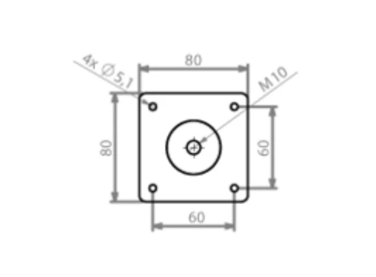 Adam Hall Hardware Table Connection System - Telescopic Rack 